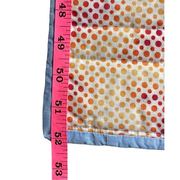 Handmade Cat Kitten Motif Quilt Blue Colors Cat Design Quilting 52"x38" - Picture 6 of 10